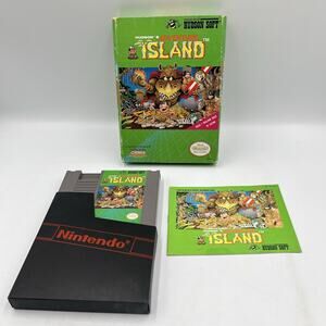 Adventure Island NES Nintendo Complete In Box Authentic CIB
